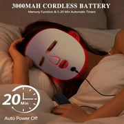 LED Face Mask Facial Care Tool, Red Light Therapy Mask For Face For Skincare At Home Travel
