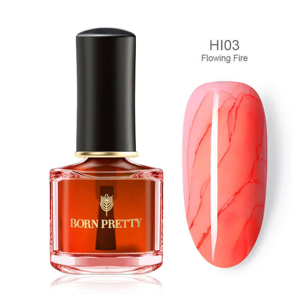 Marbled painted nail polish - ENova