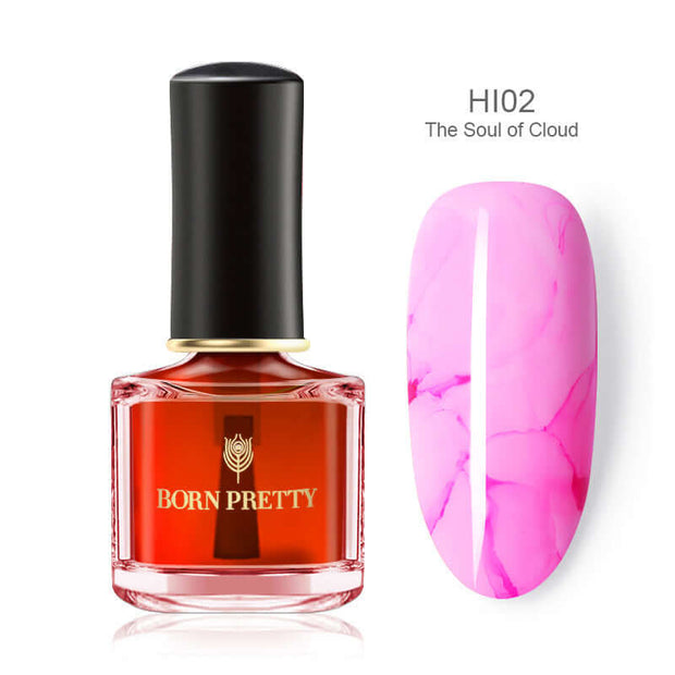 Marbled painted nail polish - ENova