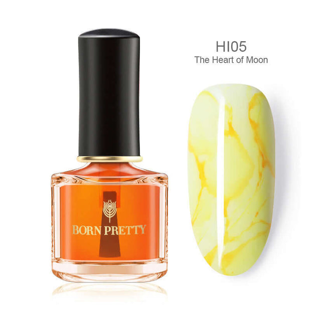 Marbled painted nail polish - ENova