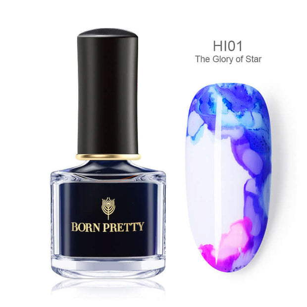 Marbled painted nail polish - ENova