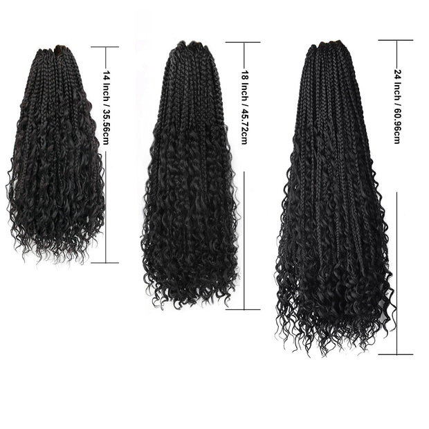 Chemical Fiber Hair Three-strand African Braid Crochet Hair - ENova