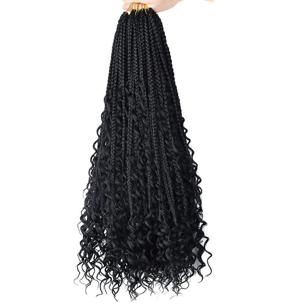 Chemical Fiber Hair Three-strand African Braid Crochet Hair - ENova