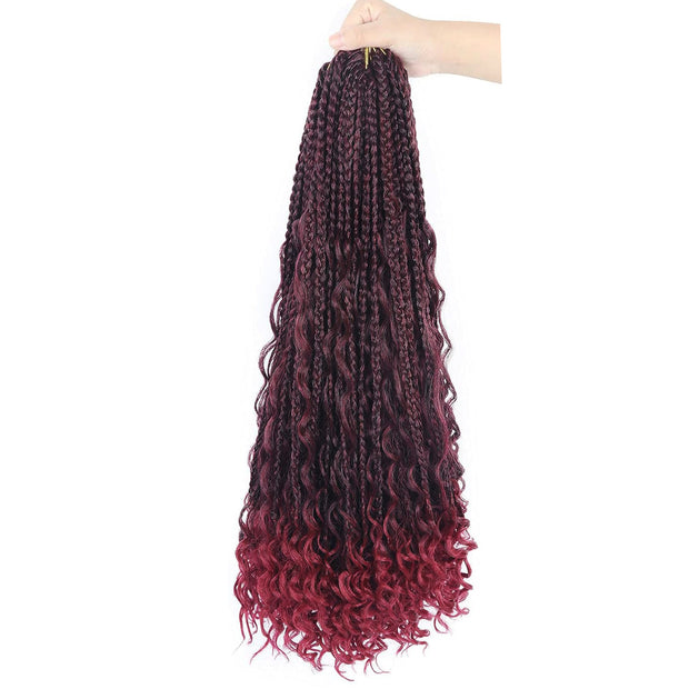 Chemical Fiber Hair Three-strand African Braid Crochet Hair - ENova