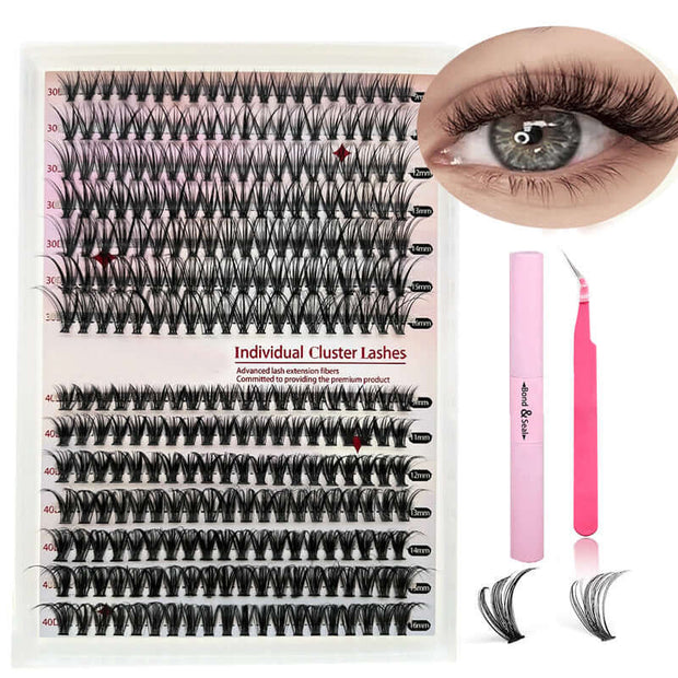 DIY Cluster Lashes Mixed Package False Eyelashes - ENova