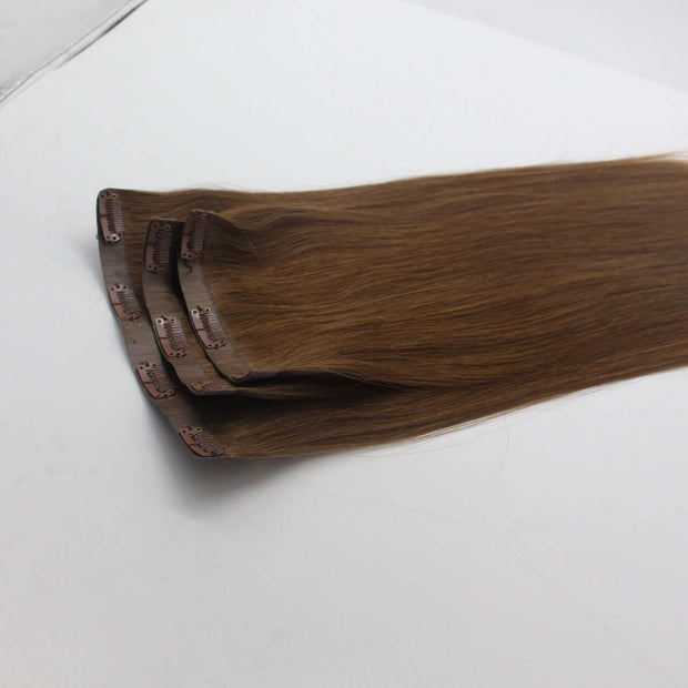 Clip hair clips in human hair extension - ENova