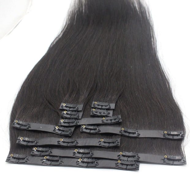 Clip hair clips in human hair extension - ENova