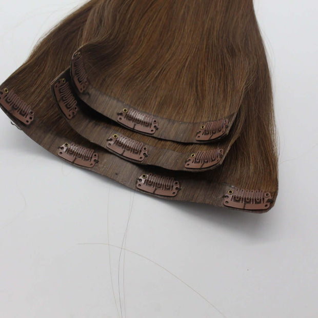 Clip hair clips in human hair extension - ENova