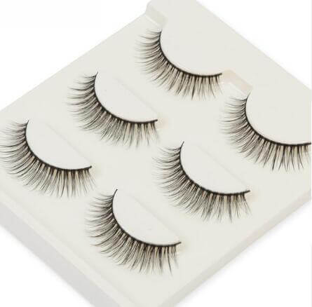Compatible with Apple, 3 pair false eyelashes mink hair lashes Slim curly raised fake Eyelasehe extension Cilios Posticos makeup - ENova