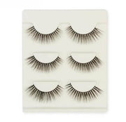 Compatible with Apple, 3 pair false eyelashes mink hair lashes Slim curly raised fake Eyelasehe extension Cilios Posticos makeup - ENova