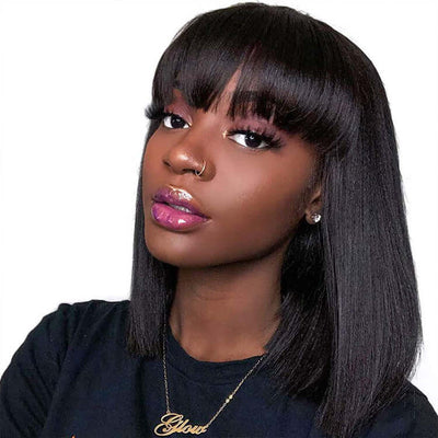 Unice Hair Full Machine Human Hair Wigs For Black Women - ENova