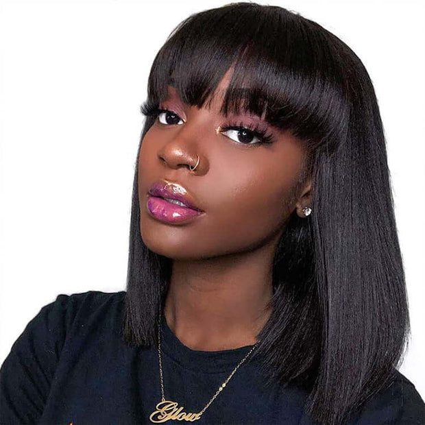 Unice Hair Full Machine Human Hair Wigs For Black Women - ENova