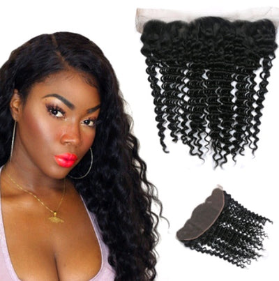 Front lace 4x13 lace frontal deep hair block real hair wig hair block - ENova
