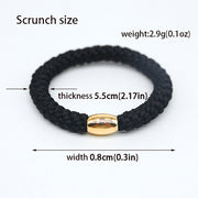 15 Pieces Embroidery Thread Twist High Elastic Hair Bands Women's Rubber Bands Hair Rope Hair Accessories - ENova