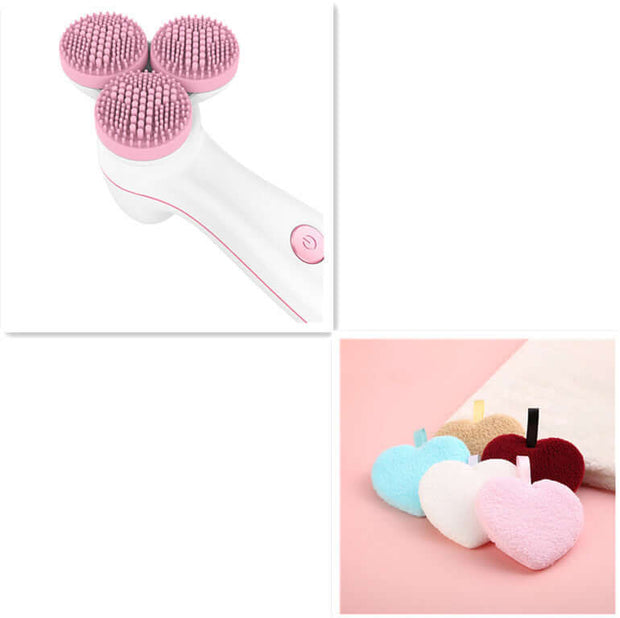 3D Smart Massage Cleanser Electric Cleanser Electric Silicone Facial Cleanser - ENova