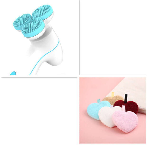 3D Smart Massage Cleanser Electric Cleanser Electric Silicone Facial Cleanser - ENova