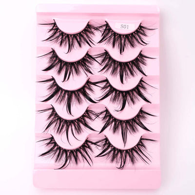 Natural 3D Dramatic Fairy Clusters Manga Lashes Fake Eyelashes - ENova