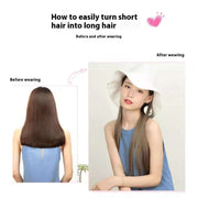 16 Card Seven-piece Hairpiece Clip Wig Beauty Chemical Fiber Wig Set Hair Extension - ENova