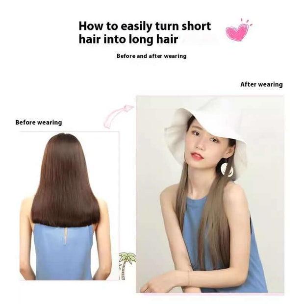 16 Card Seven-piece Hairpiece Clip Wig Beauty Chemical Fiber Wig Set Hair Extension - ENova