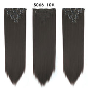 16 Card Seven-piece Hairpiece Clip Wig Beauty Chemical Fiber Wig Set Hair Extension - ENova