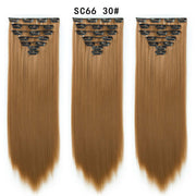 16 Card Seven-piece Hairpiece Clip Wig Beauty Chemical Fiber Wig Set Hair Extension - ENova