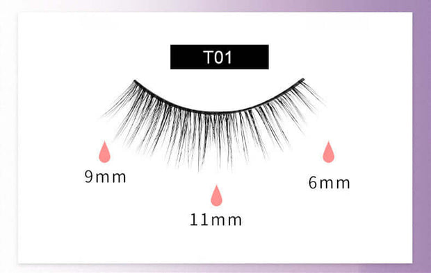 Reusable Magnetic Self-Adhesive Eyelashes No Eyeliner Or Glue Needed False Lashes Stable And Easy To Put On Natural Look And Waterproof Fake Eyelashes - ENova