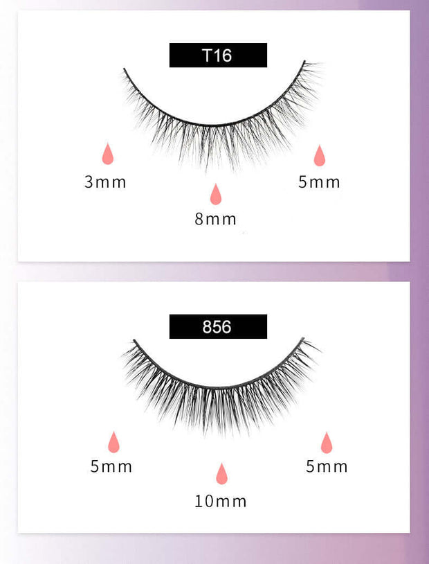 Reusable Magnetic Self-Adhesive Eyelashes No Eyeliner Or Glue Needed False Lashes Stable And Easy To Put On Natural Look And Waterproof Fake Eyelashes - ENova