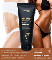 3Hrs Instant Dark Tanning Lotion Butter Body Care Sunscreen Suntan Oil Skincare OEM Self Tanner Sunless Tanning Cream For Body - ENova